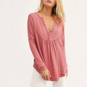 Free People Leo Henley Top